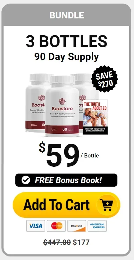 Boostaro Supplement-3xbottle